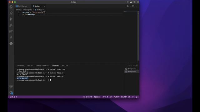 Python crash course Tamil - 1. Variables