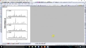 Merge XRD Pattern in one plot using origin Software.