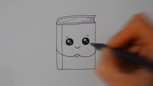 Как ПРОСТО нарисовать МИЛУЮ КНИГУ, простые рисунки/592/How TO just draw a CUTE BOOK