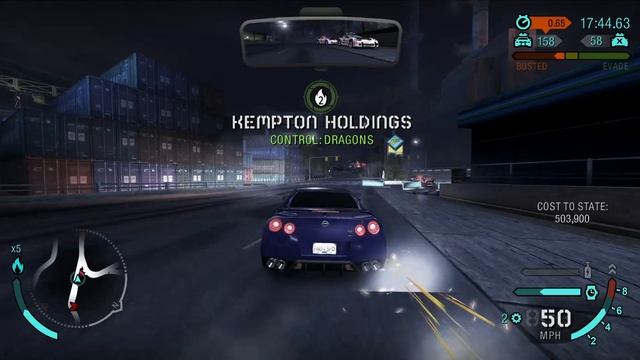 Paul Walkers Nissan GTR (Fast and Furious 7) VS Police смотреть онлайн