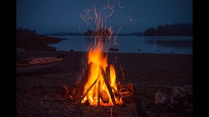 Звуки природы шум реки, костра, пение сверчка для релакса Sounds of nature, noise of the river