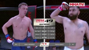 Школа ШТОРМ ШЛЕМЕНКО в деле | ММА Серия-49 | Денис Архиреев (Россия) – Пурия Немати (Иран)