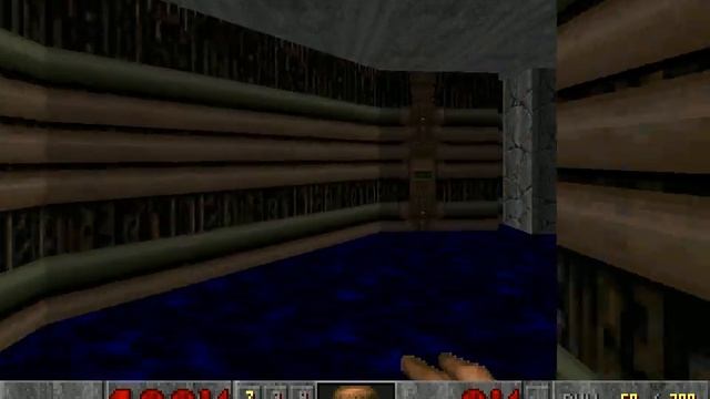 Doom II level 2, Underhalls: Red key (use Run/Sprint) смотреть онлайн
