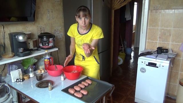Как приготовить котлеты в духовке Вкусные домашние из фарша рецепт смотреть онлайн