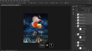 How to make a photoshop manipulation- paris - in adobe photoshop