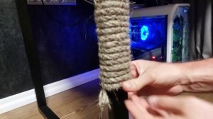 Когтеточка своими руками за 5 минут DIY #cat #когтеточка