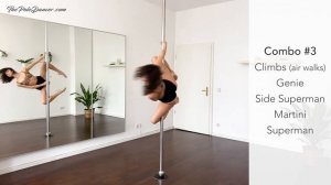 5 Pole Dance Combos with Superman and Beautiful Climbs („Pole Inversions“ online classes)