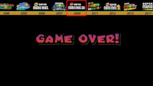 Evolution of Super Mario Death animations and Game Over Screens (1983~2023, Game and LEGO)