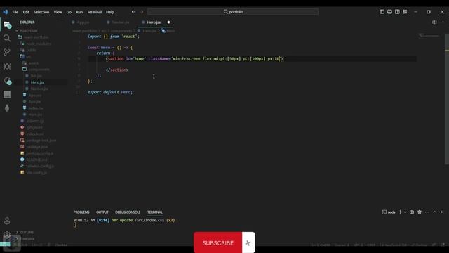 Portfolio Web App with React.js, Vite, and Tailwind CSS | Step-by-Step Tutorial | Homepage-1 | pt-0 смотреть онлайн