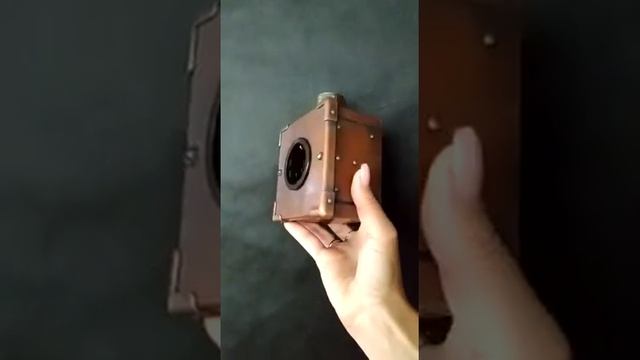 Одинарная медная ретро розетка Retro copper socket