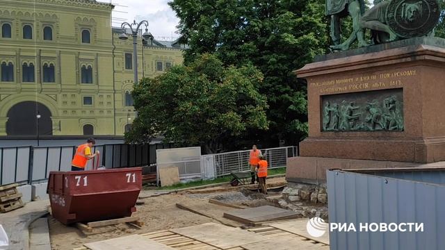 Реставрация памятника Минину и Пожарскому