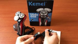 Роторная электробритва Kemei с 3 плавающими головками!