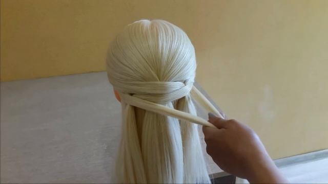Легкая прическа для длинных средних волос.?Делается очень легко самой себе.❤ смотреть онлайн