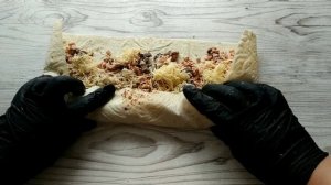 Рулетики из лаваша с фаршем и грибами