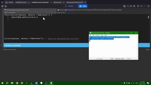 Using JavaScript In A No-Code Game Engine - GDevelop