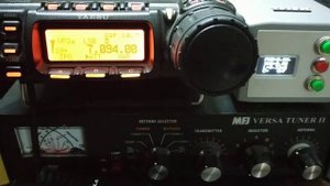 Yaesu ft-857 на КВ, 7.094 МГц