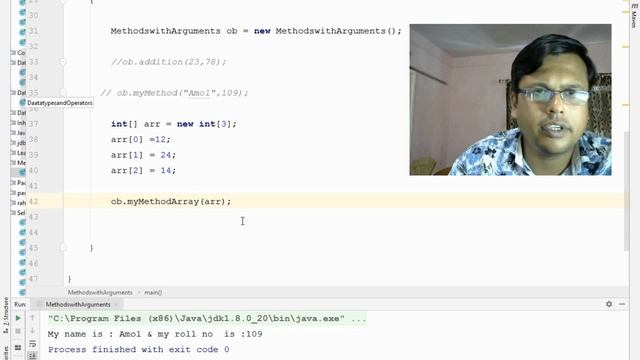 Method with arguments & Method returning value смотреть онлайн