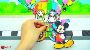 Бумажные Куклы Одеваются - Барби Напротив Декора Грузовика Мороженого Радуги - Barbie Story & Craft