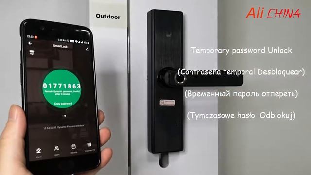 Wifi Bluetooth Замок/Отпечаток пальца/Смарт-карта/Пароль/Ключ смотреть онлайн