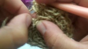 Идеальный круг крючком. Подставка под горячее из джута.