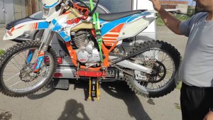 Мотохвост под квадратный фаркоп. Фаркоп с изменяемой высотой в конце видео.