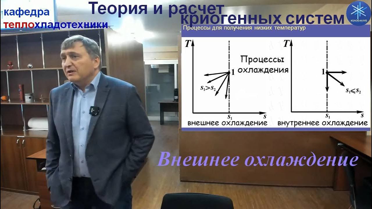 Теория и расчет криогенных систем. Лекция 3. Процессы криогенного охлаждения. Внешнее охлаждение