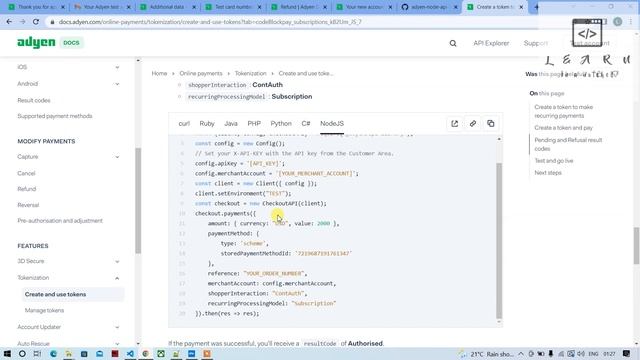 Recurring or Subscription Payments in Adyen using Adyen NodeJS SDK | How to make Recurring Payments смотреть онлайн