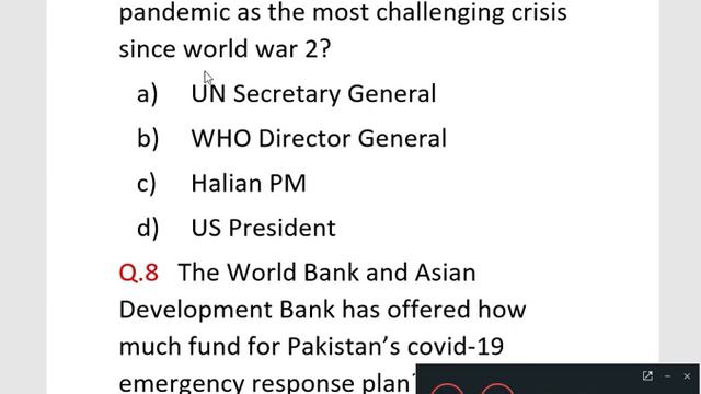 Current Affairs Of Pakistan MCQS For CSS, PMS, NTS, PPSC, AND FPSC | 09 April  2020 | Eps#19 смотреть онлайн