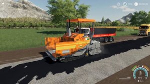 Farming Simulator 19 - VOGELE COLAS Asphalt Paving Machine Road Construction