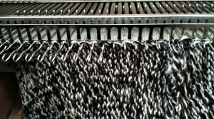 Окат рукава от проймы на вязальной машине.