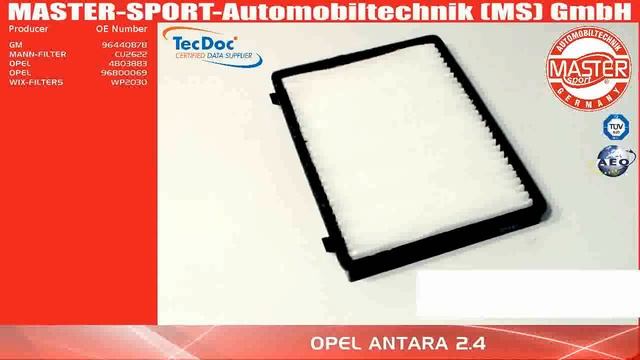 2622-IF-PCS-MS | CABIN FILTER | Master-Sport-Automobiltechnik (MS) GmbH смотреть онлайн