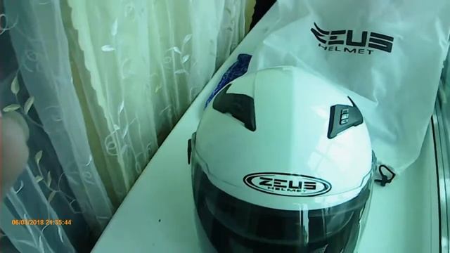 МотоСказка от Лисицы №32 Обзор шлема Zeus ZS-813A белый XS (как просили) смотреть онлайн