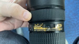 Объектив Nikon AF-S Nikkor 24-70mm 1:2.8G ED N работа ручного фокуса