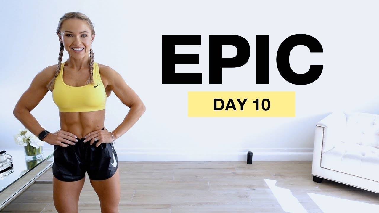 Caroline Girvan - Day 10 of EPIC _ 30 Min Full Body Burpee HIIT Workout No Repeat