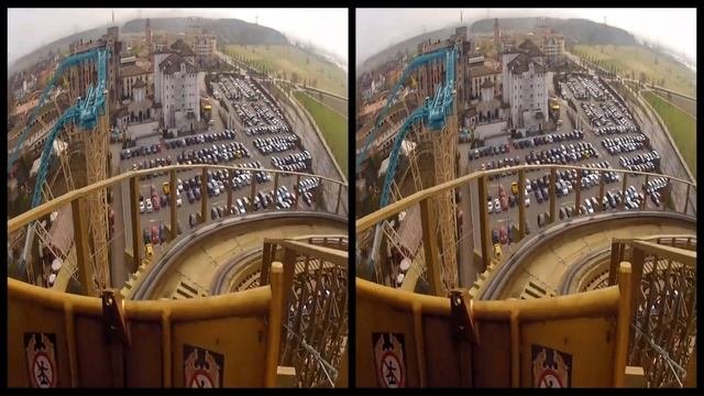 VRin - Virtual Reality Roller Coaster #4 - 3D - SBS - Google Cardboard