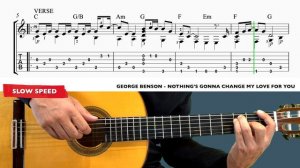 George Benson - Nothing's Gonna Change My Love for You | Fingerstyle Acoustic Guitar TUTORIAL