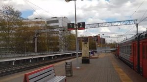 / Электропоезд «ЭР2Р-7054» сообщением «Черусти» - «Москва-Казанская» платформа «Электрозаводская» /