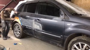 Renault Koleos ремонт после бокового удара! Нюансы разбора дверей!