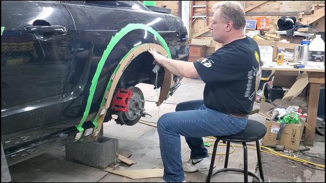 How to make a cardboard mockup for wide body fenders. episode 1 смотреть онлайн