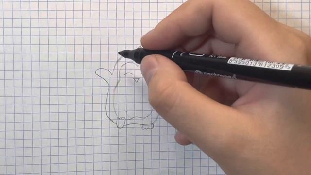 Как нарисовать пингвина смотреть онлайн