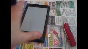 Замена дисплея на Sony PRS T1 (Часть 2   замена дисплея, сборка книги)