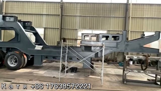 Мобильная щековая дробилка на колёсном ходу в цех производстве