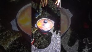 Охотничий шулюм. Рецепт.. #шулюмнаохоте #вкуснятинаиз баранины #рецептшулюма #готовимсами