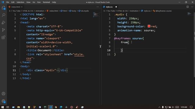 Animation With Keyframes In HTML CSS | Bangla Video Tutorial On Web Design No : 48 смотреть онлайн