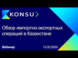 Обзор импортно-экспортных операций в Казахстане