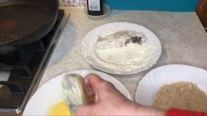 Зубатка жареная.Очень вкусно.