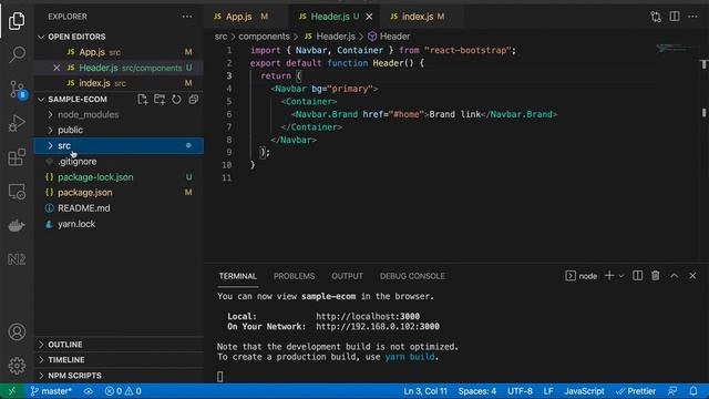 React JS Part 5. Adding bootstrap in reactjs application