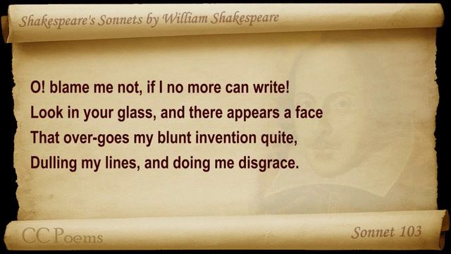 Sonnet 103 by William Shakespeare смотреть онлайн