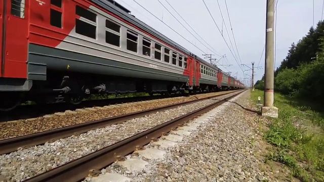 ЭЛЕКТРОПОЕЗД ЭР2Р-7078 ПОСЛЕ ТР-3 В ТЧ-15 смотреть онлайн