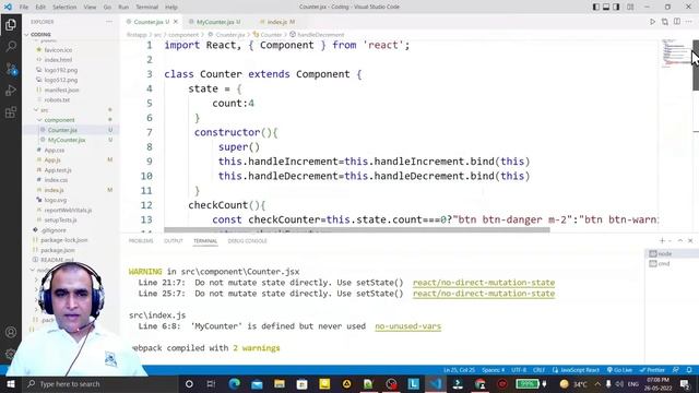 React Tutorial #16 Cannot Read Properties of Undefined Reading State | Binding this in React